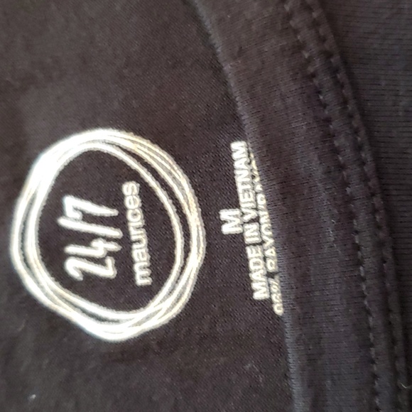 Maurices,  women's long sleeve, black tee, size medium - Picture 2 of 2